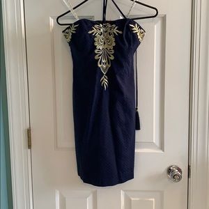 Lilly Pulitzer Demi Convertible Dress true navy